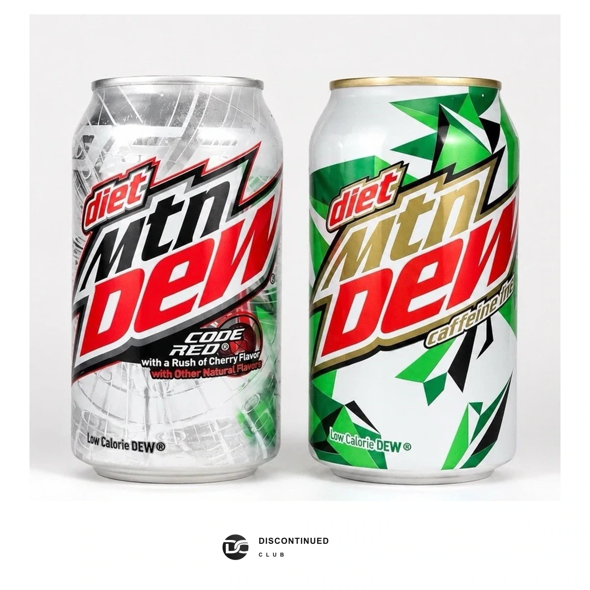 Mountain Dew Diet Code Red & Diet Caffeine Free - Discontinued Club listing view