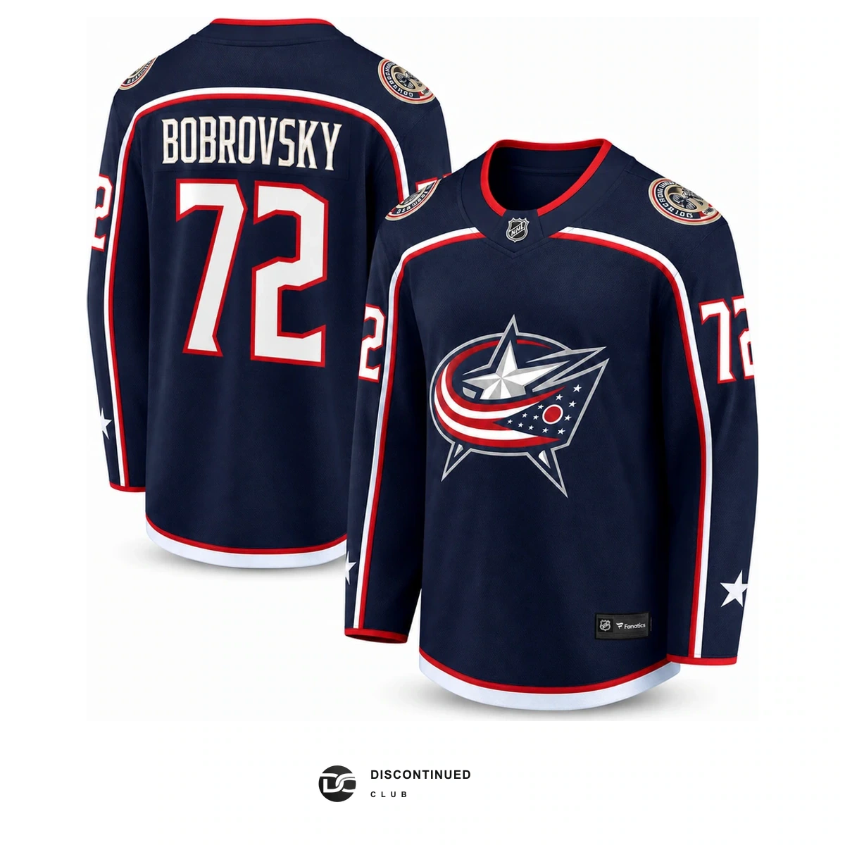 Columbus Blue Jackets Sergei Bobrovsky Jersey - Discontinued Club listing view