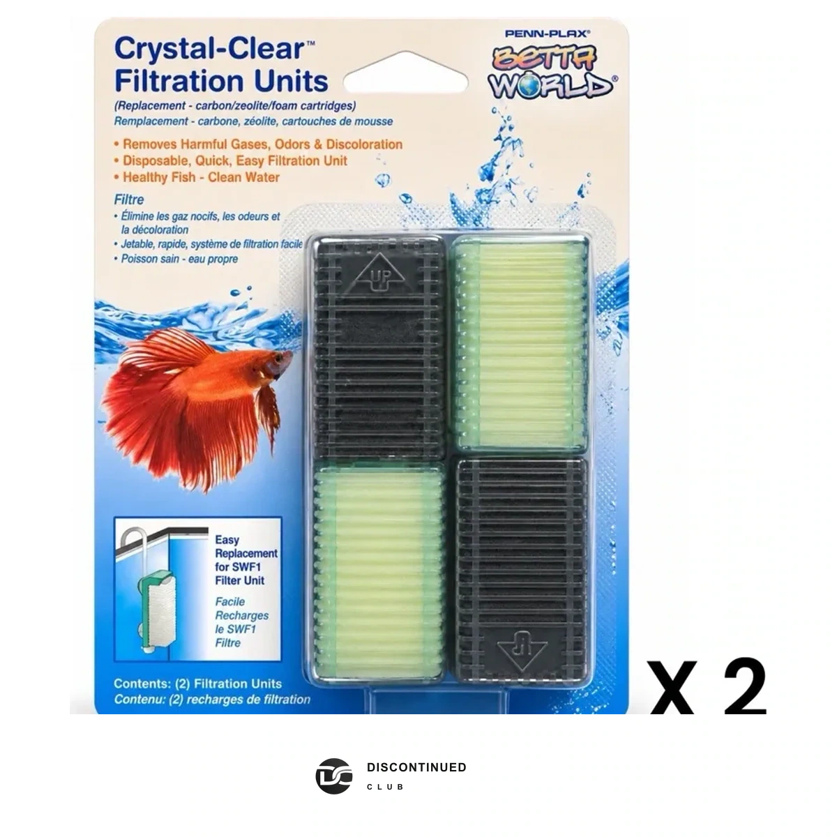 Penn-Plax SWF1 Filtration Unit (2-Pack) - Discontinued Club listing view