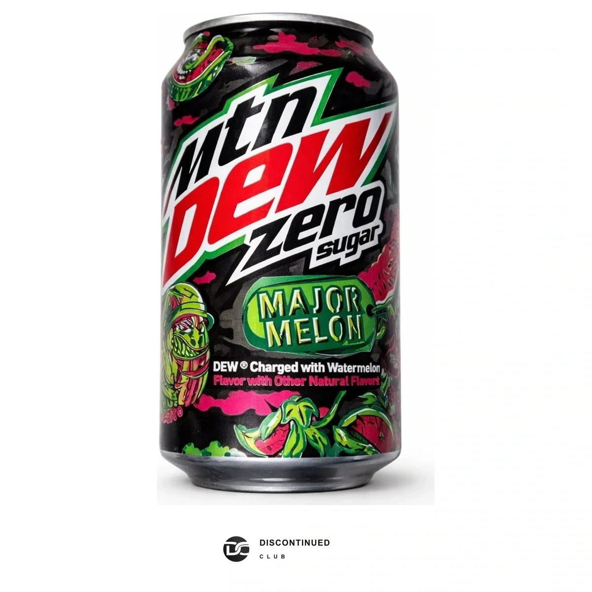 Mountain Dew Zero Sugar Major Melon 12 oz Can previously sold by Discontinued Club