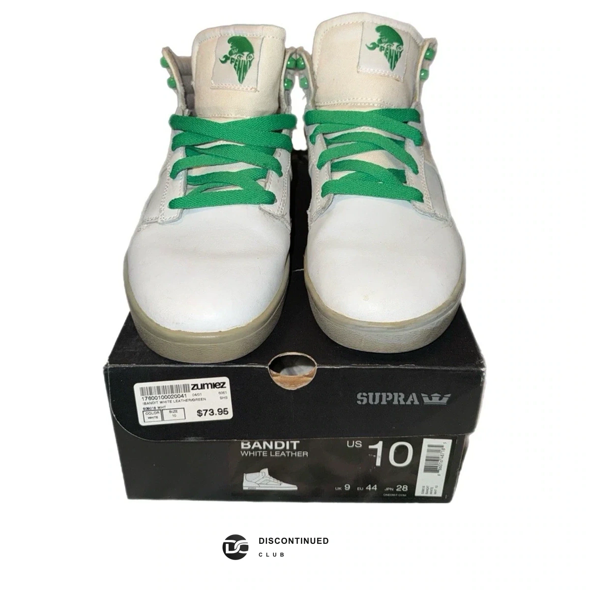 SUPRA Bandit Penny White Leather Men's Shoes Size 10 previously sold by Discontinued Club
