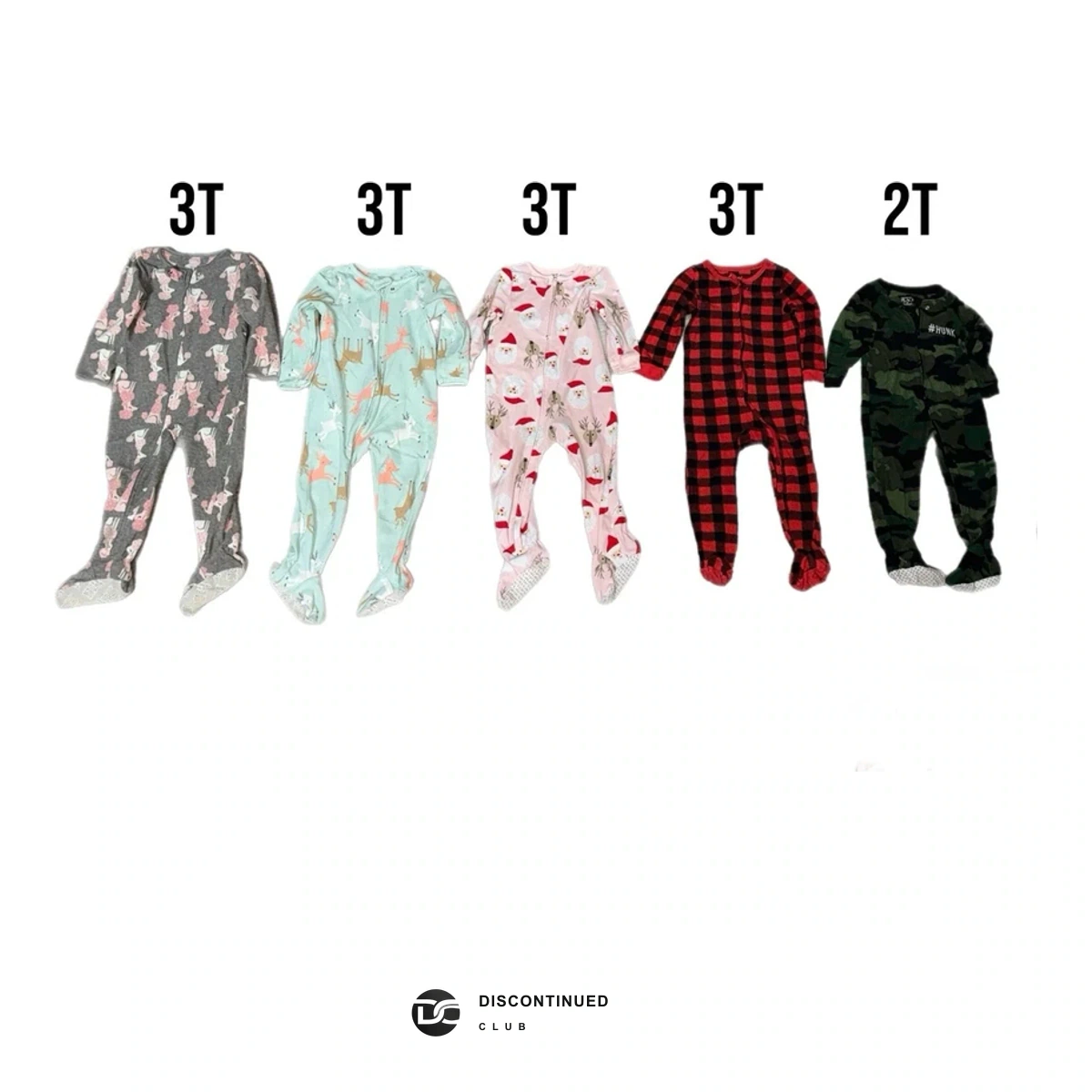 Toddler One-Piece Pajama Lot, Sizes 2T-3T previously sold by Discontinued Club