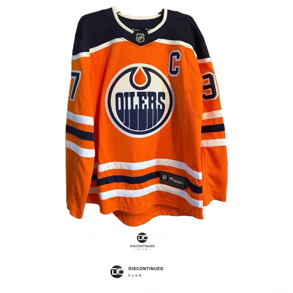 Edmonton Oilers Connor McDavid #97 Fanatics Jersey previously sold by Discontinued Club