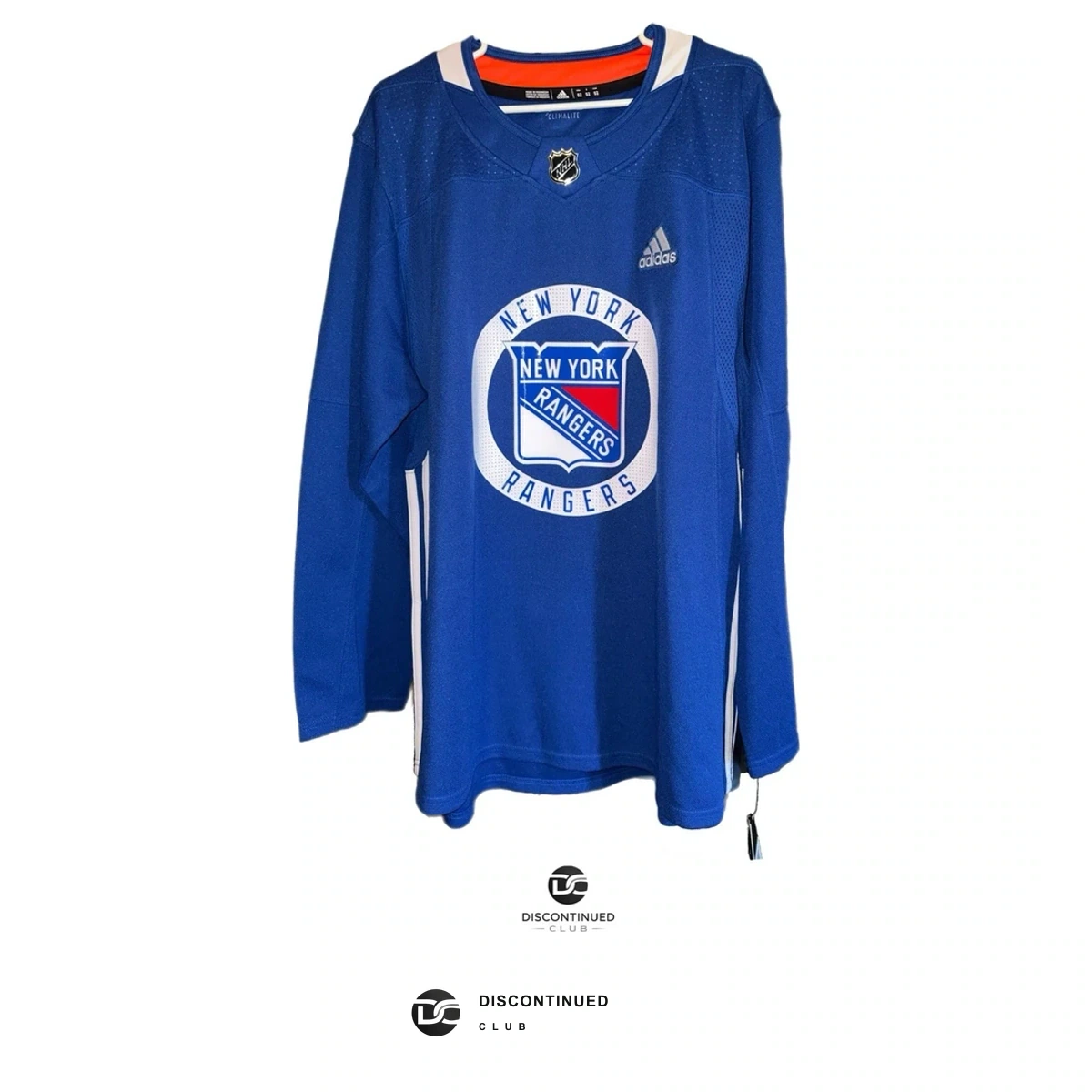 New York Rangers adidas Practice Jersey Size 52 previously sold by Discontinued Club
