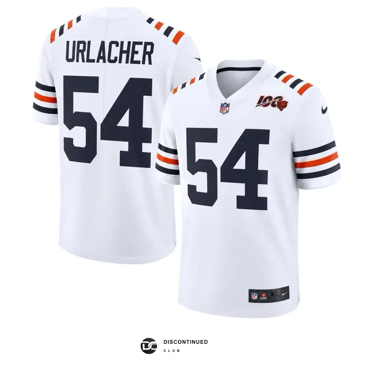 Chicago Bears Brian Urlacher Nike 100th Season Jersey previously sold by Discontinued Club